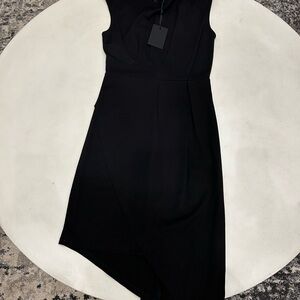YAS Black Asymmetrical Dress